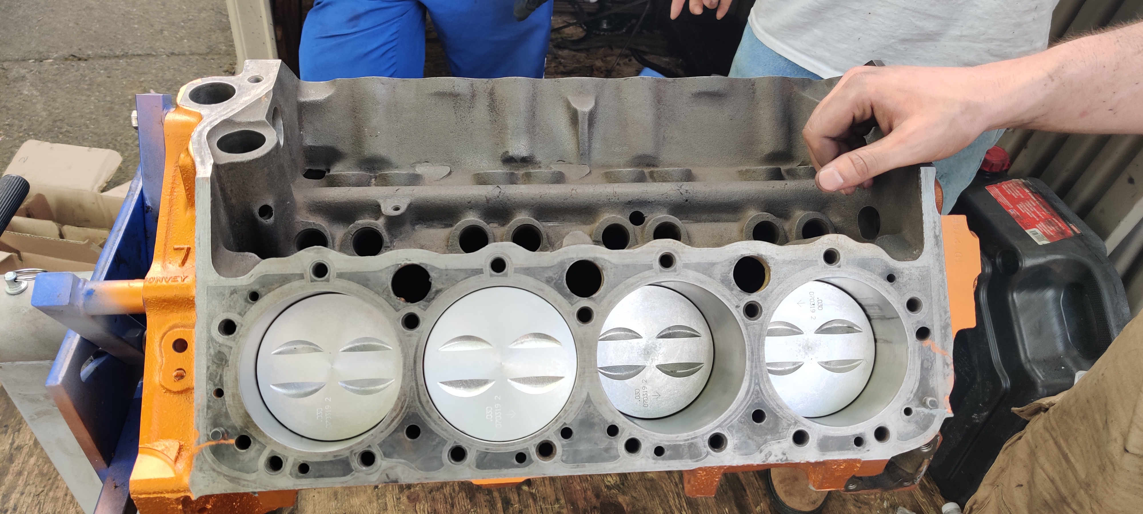 new pistons installed